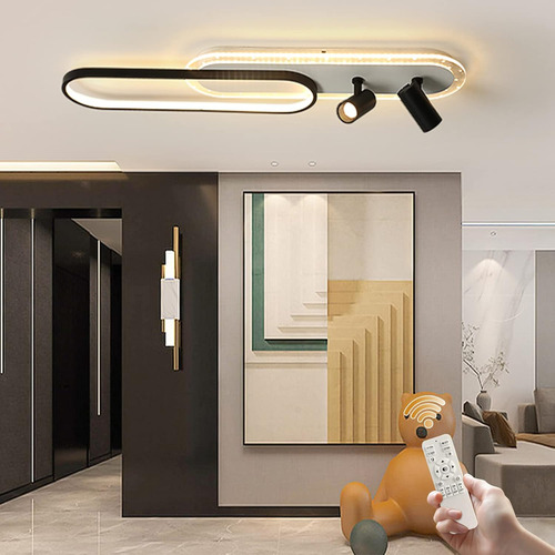 Lámpara De Techo Led Regulable 45w Con Control Remoto