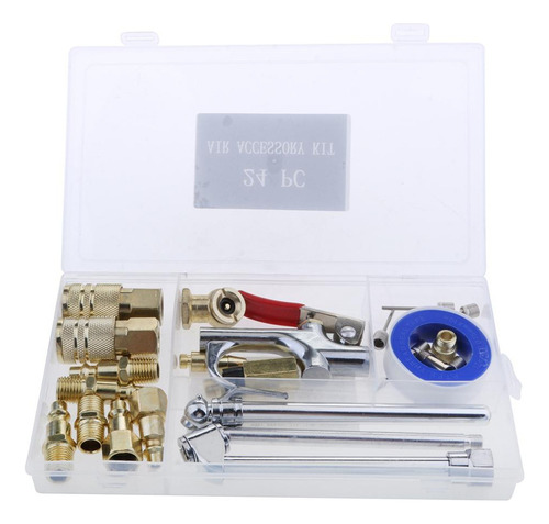 Q Kit De Herramienta De Manguera Del Compresor De Aire 24pcs