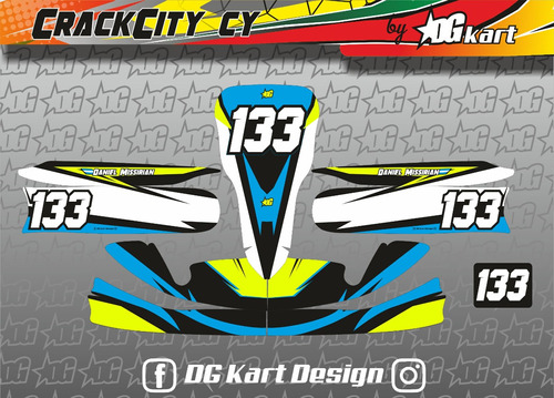 Kit Calcos Karting Laminado Brillante - Crackcity