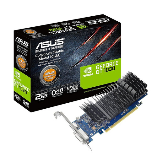 Tarjeta Asus Gt 1030 2gb Gddr5 Gt1030-2g-csm Low Profile