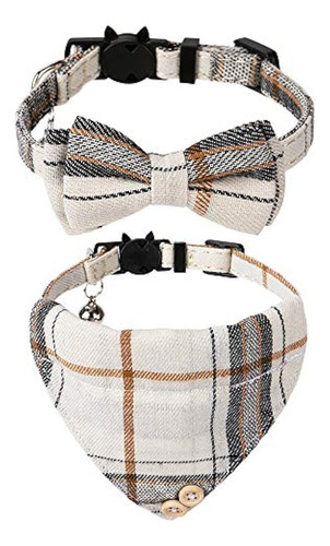 Faleela Breakaway Cat Collar With Bells - 2 Pack Cat Collar 