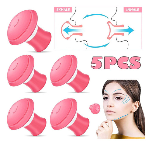 Pacote De 5 Exercícios Musculares De Silicone V Face Lift