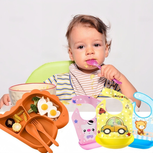 Wv Juego De Vajilla Portátil De Dinosaurios Para Niños.