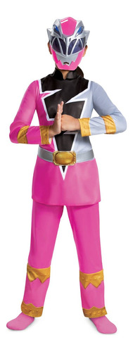 Disfraz De Power Ranger Rosa Para Niñas, Traje Oficial De .