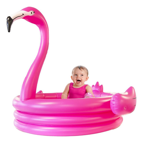 Piscina Grande Niños Flamenco Piscina Inflable 150x115x55 Cm