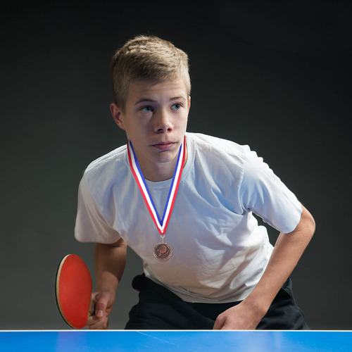 Medalla De Metal Con Temática De Tenis De Mesa Para Competic