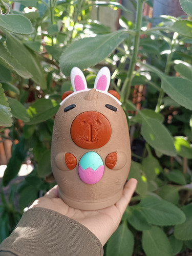 Huevo De Pascua Carpincho Capibara Conejo 3d