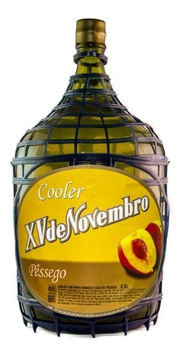 Cooler Vinho Branco C/ Suco De Pêssego 4,5l- Xv De Novembro