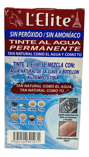 Tinte De Cabello Sin Peróxido Ni Amoniaco Castaño Claro 127