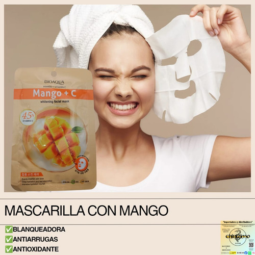 50 Mascarillas Faciales De Tela Para El Cuidado De La Piel Normal
