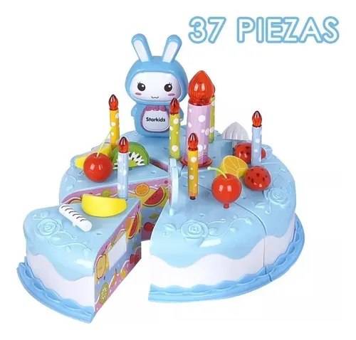 Juguete De Tarta De Cumpleaños De Fieltro – Set De Simulación Con Velas Y Accesorios