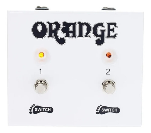 Pedal Footswitch Orange Fs2 De 2 Pulsadores Blanco