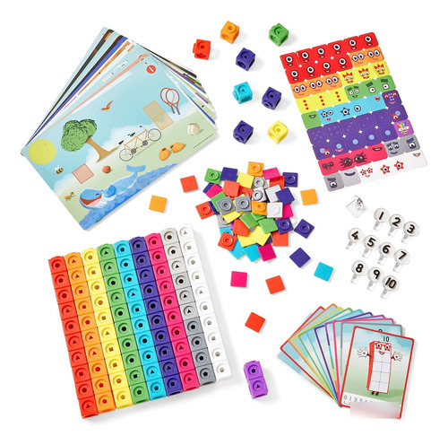 Cubos Mathlink Numberblocks, Juego Actividades 1-10, 100 Cub
