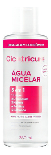 Água Micelar Facial 5 Em 1 380ml Cicatricure