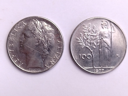 Monedas Italiana 100 Liras Año 1977