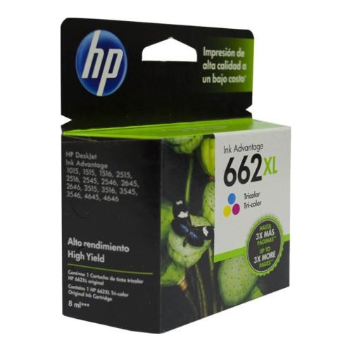 Cartucho De Tinta Hp 662xl Tricolor