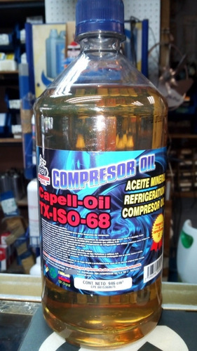 Aceite Mineral Capell-oil Tx-iso 68 Para Compresor