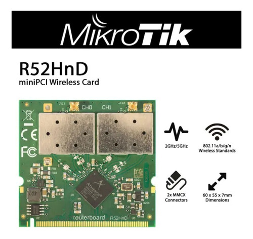 R52hnd Tarjeta Minipci 802.11a/b/g/n 