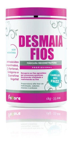 Kit Desmaia Fios Fattore Linha Reconstrutora Imediato 1kg