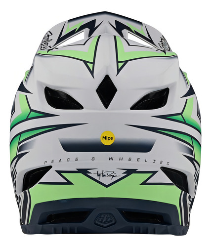 Casco De Ciclismo Troy Lee Designs D4 Composite D4 Composite Helmet Volt White No Aplica Blanco G