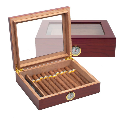 Caja Para Habanos Humidor Para Puros Cigarros