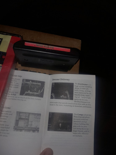 Juego Jurassic Park Sega Genesis Completo (orig/usa) Import (Usado)