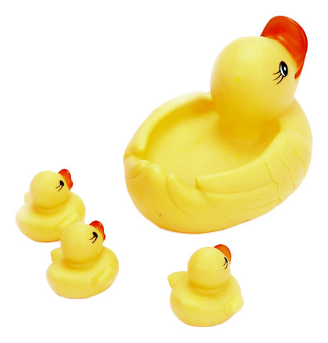 Tub Toys Juguete De Baño Para Mamá Y Bebé Squeaky Ducks