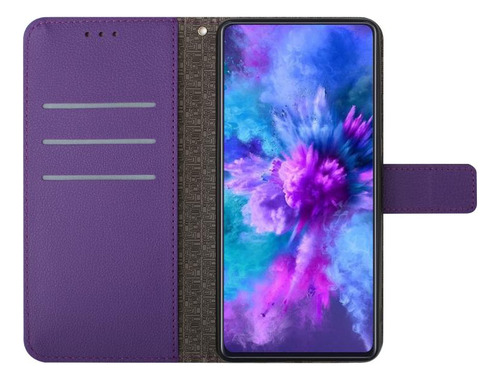Funda Rhombic Grid Pu Para Tecno Camon 40 Pro 5g/tecno Spark 3