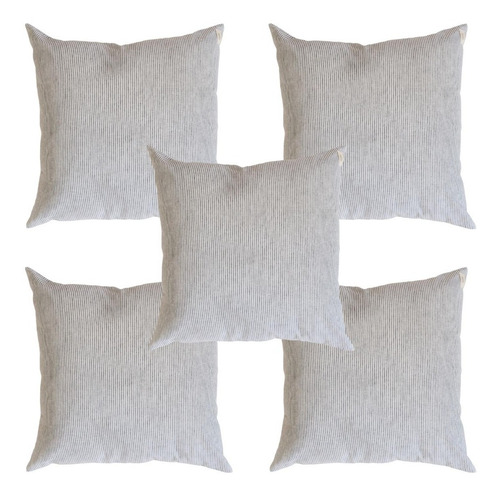 Imagen 2 de 10 de 5 Almohadones Grandes Sillon 60x60 Decorativo Lavable Viena