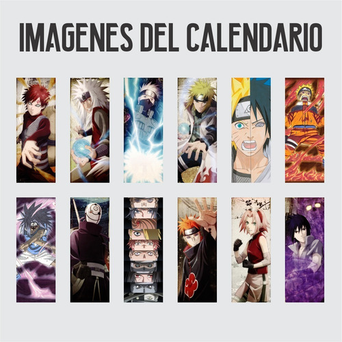 Imagen 5 de 6 de Calendario 2023 Naruto - Animeras