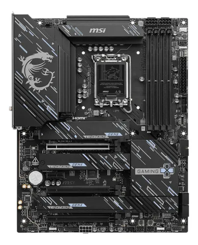 Mother Msi Z890 Gaming Plus Wifi Ddr5 Lga1851 4xm.2 15gen Color Negro