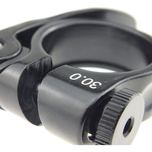 3 Braçadeira De Espigão De Bicicleta Preto 30mm