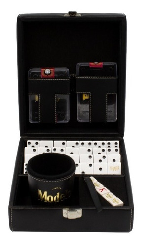 Imagen 6 de 9 de Casino Cerveza Negra Modelo: Dominó, Cubilete, 2 Barajas