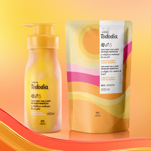 Kit Creme Natura Tododia Limão Siciliano 400ml