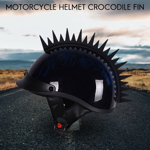 A Casco Reflectante Mohawk Spikes Rubber Saw Con Casco Rojo