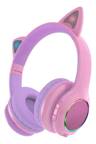 Audífonos Shuqia, Bluetooth/plegable/rosado/con Microfono