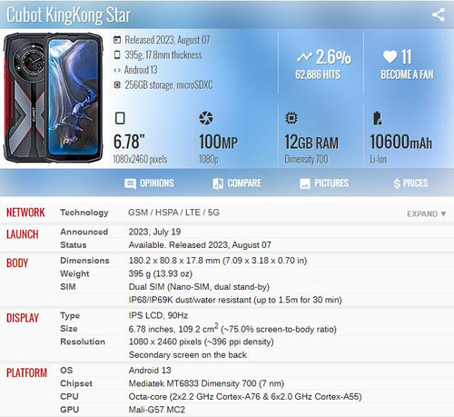 Cn T Pantalla Táctil Lcd For Teléfono Celular Cubot Kingkong