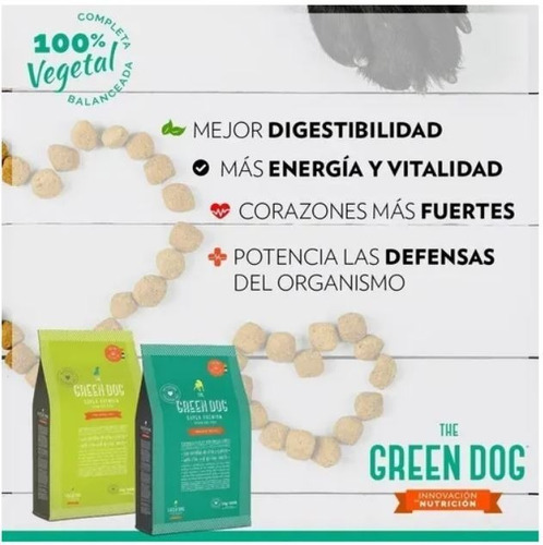 The Green Dog Alimento Vegano Para Perros 10kg Cachorro