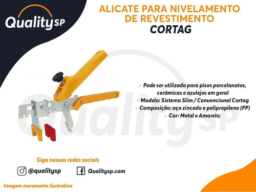 Imagem 5 de 5 de Alicate Cortag Nivelamento Piso Porcelanato Cerâmica Azulejo