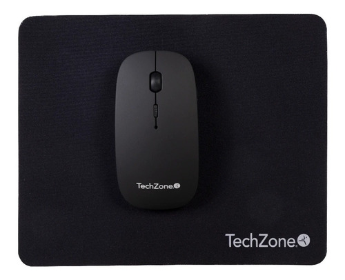Mouse Techzone Tz18mouinamp-ng Recargable Usb Negro