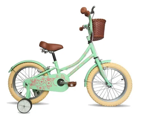 Bicicleta Infantil Maja Vintage Rueda Laterales Rodada 16 Cuotas