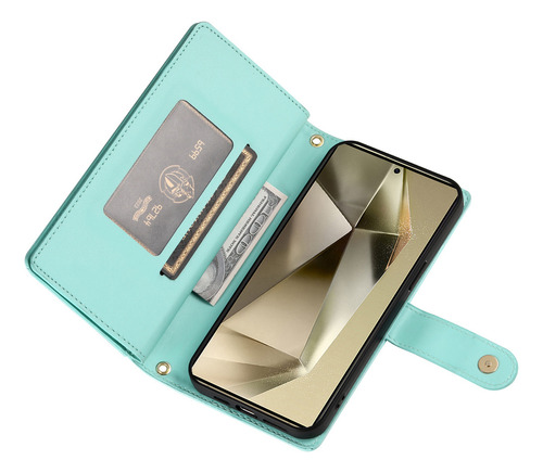 Funda Para Oppo Reno 12 Pro 5g/reno 12f 4g/reno 13 5g De Piel Con Solapa Y Cierre Tipo Cartera Con Correa De Muñeca Desmontable
