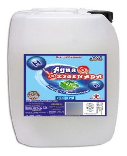 Agua Oxigenada Garrafa 20 Lts 4% - mL a $6