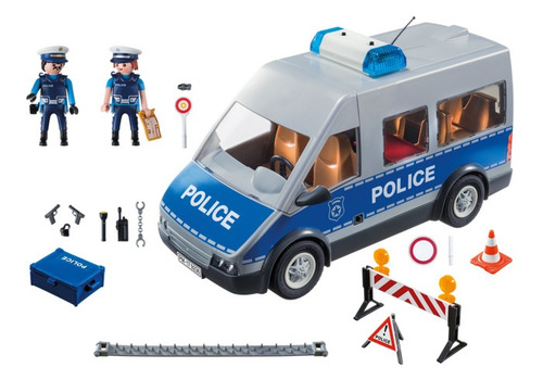 Playmobil 9236 Camiòn De Policia Con Accesorios Luz Y Sonido