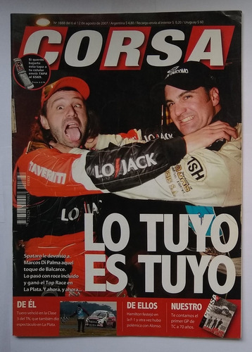 Revista Corsa Hamilton Nº 1888 - Lo Tuyo Es Tuyo - 2007 
