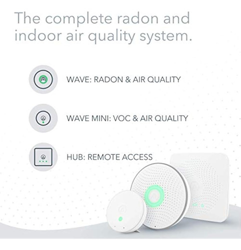 Kit Doméstico Airthings 4200, Radón, Riesgo De Moho Y