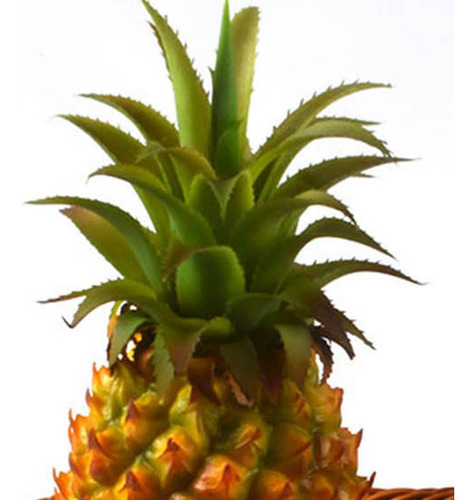 Estatuilla De Piña Artificial Realista, Amarillo 21x8cm