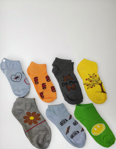 12 Pares De Calcetines Para Dama Surtido