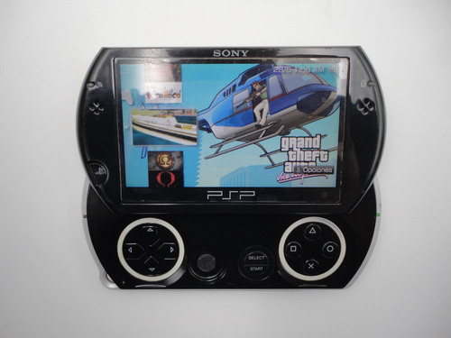 Sony Psp Go Negro 16gb Hack Con Juegos Y Cable De Carga Gta Negro