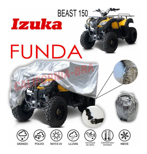 Funda Cubierta Lona Moto Cubre Izuka Beast 150